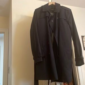 Brand new banana republic navy blue trench coat with removable lining.